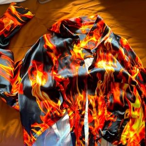 Vetements fire shirt